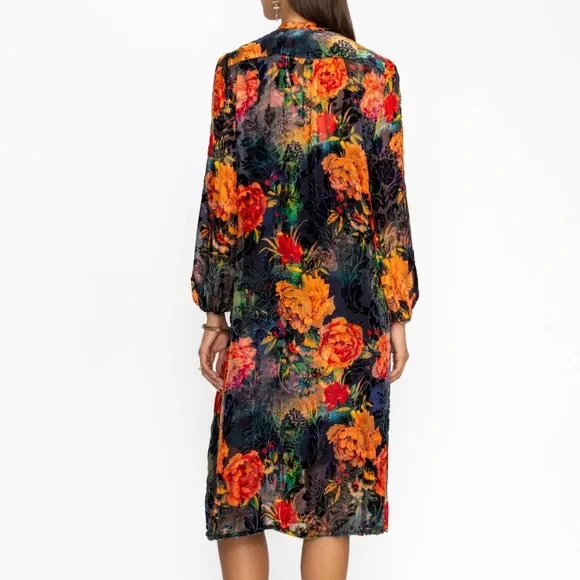 Johnny Was Renna Burnout Dress size XS NWT